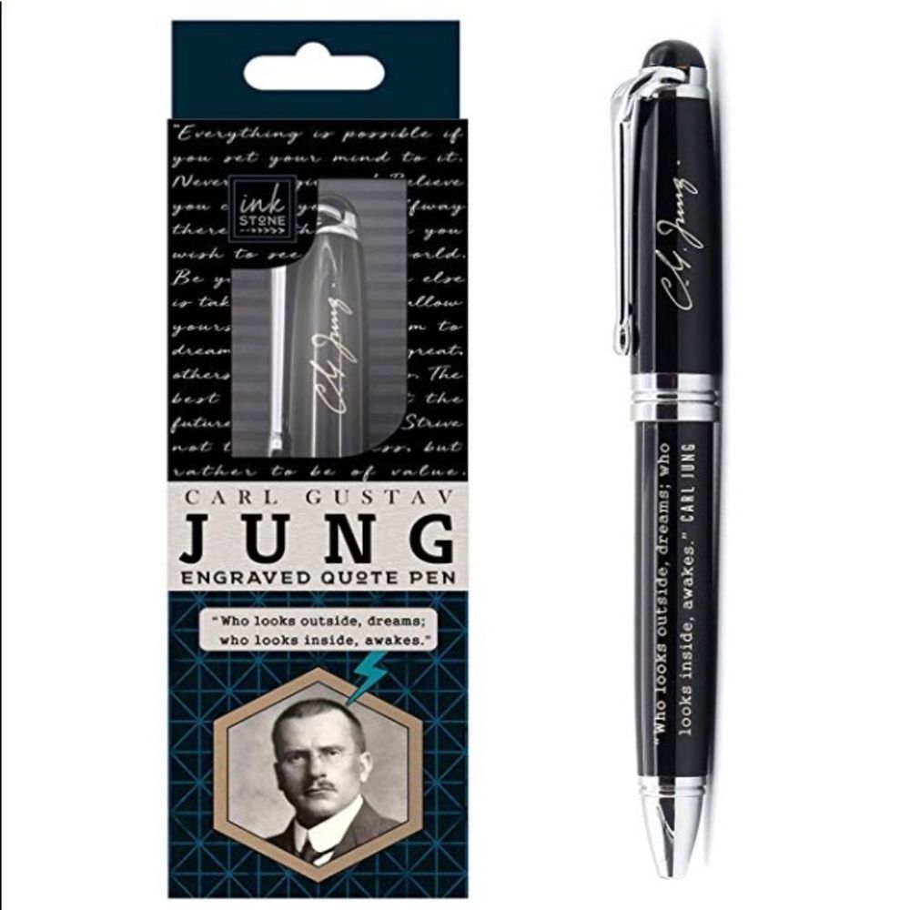 Carl Jung Literacy Quote Engraved Collectible Pen